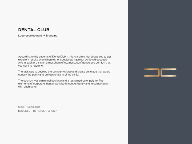 DentalClub — Brand identity, slide 2