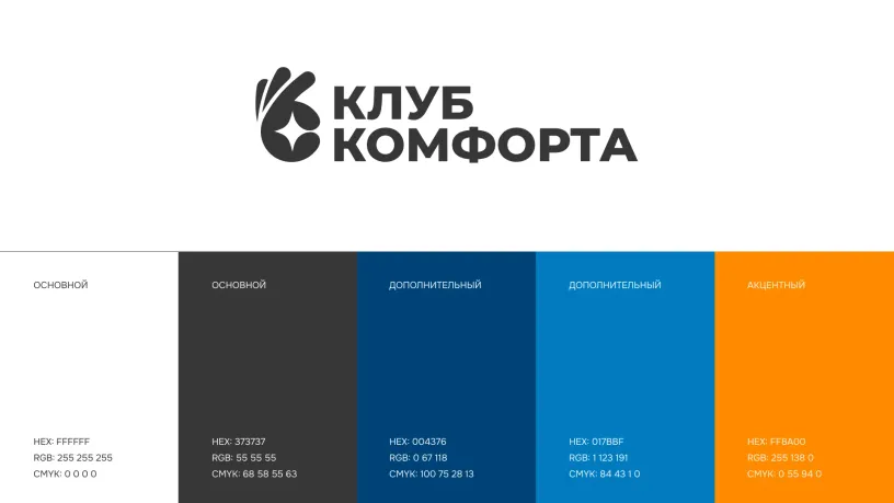 Клуб Комфорта — Фирменный стиль, слайд 02