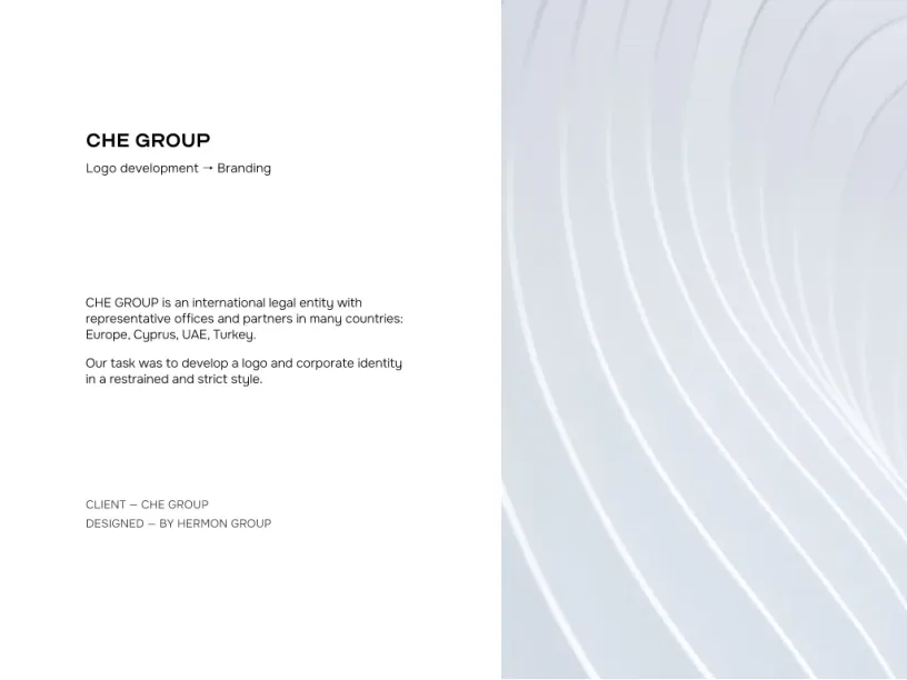CHE GROUP — Brand identity, slide 2