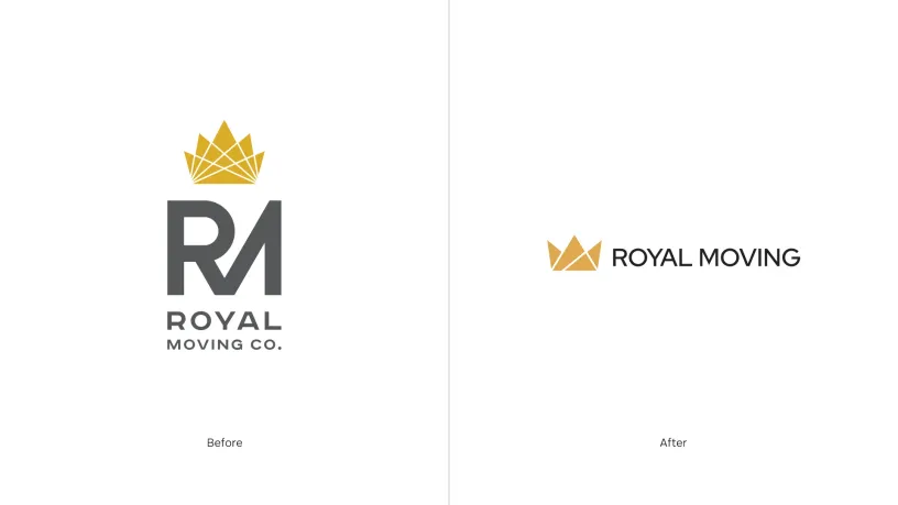 Royal Moving — Brand identity, slide 2