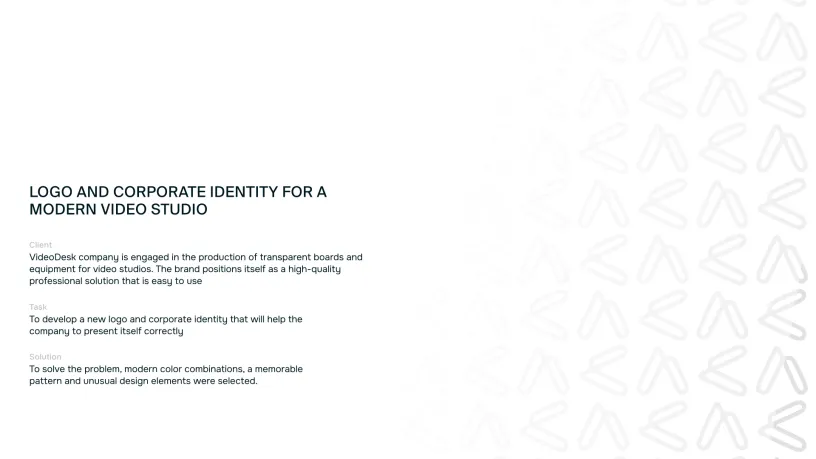 VideoDoska — Brand identity, slide 2