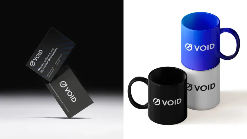 VOID — Brand identity, slide 3