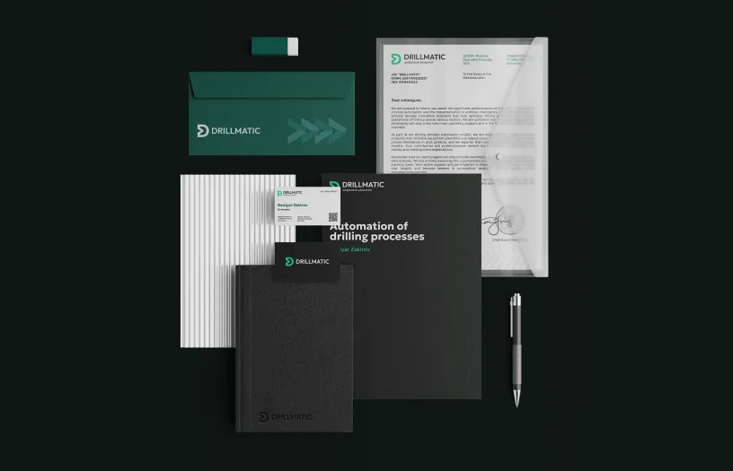 Drillmatic — Brand identity, slide 4