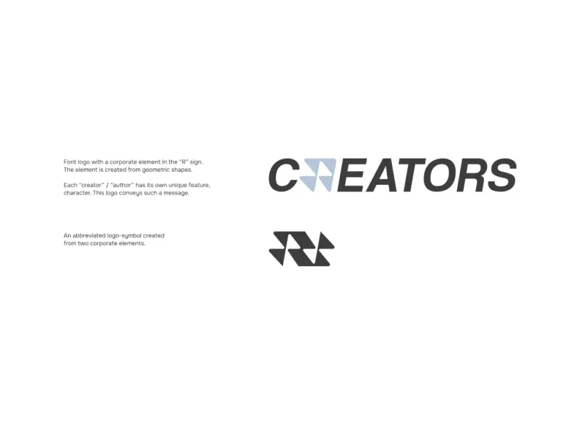 Creators — Brand identity, slide 4