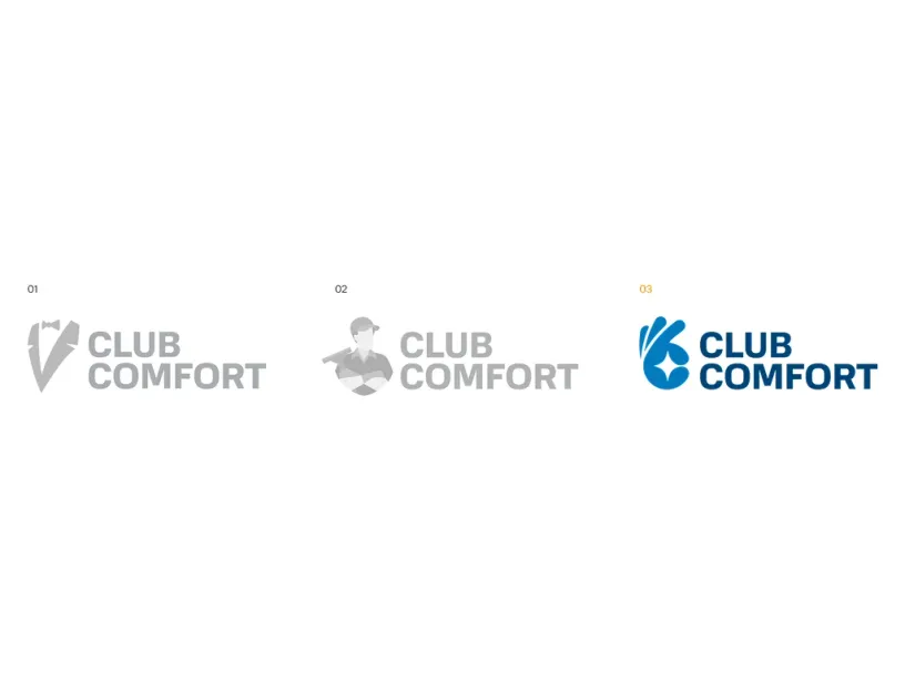 Club Comfort — Brand identity, slide 4