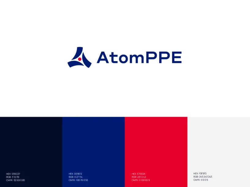 AtomPPE — Brand identity, slide 5