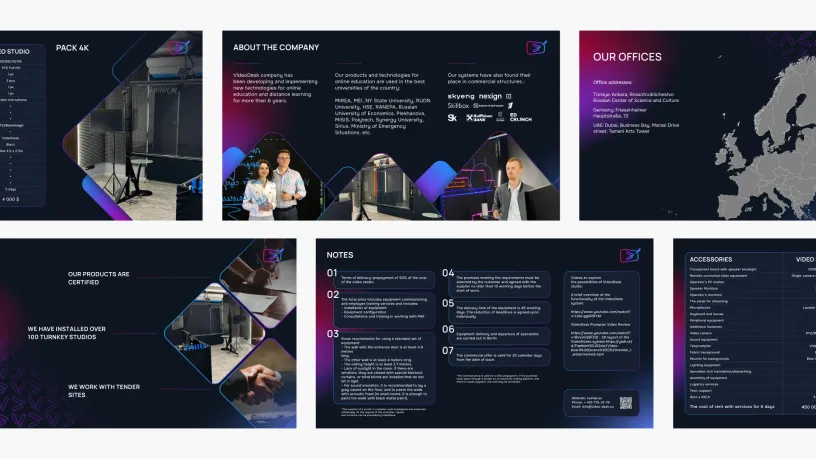 VideoDoska — Brand identity, slide 8
