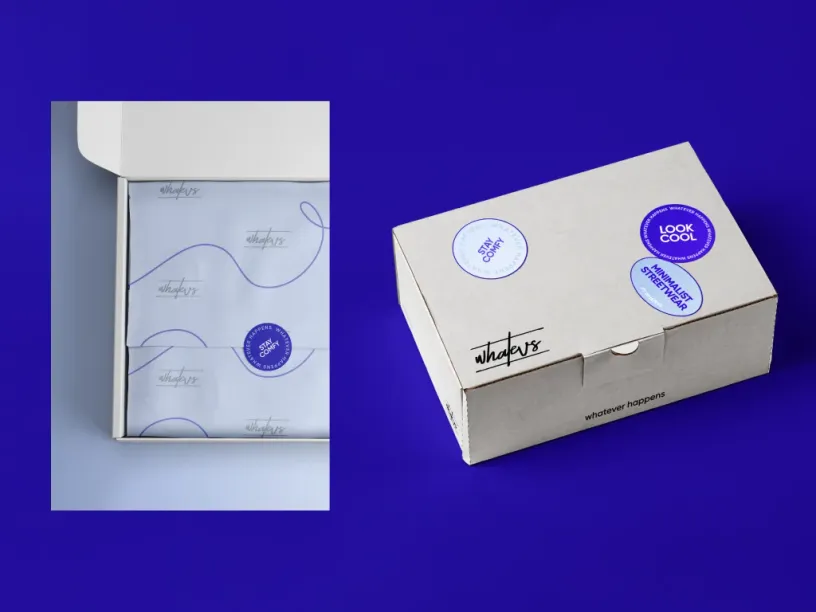 Whatevs — Brand identity, slide 9